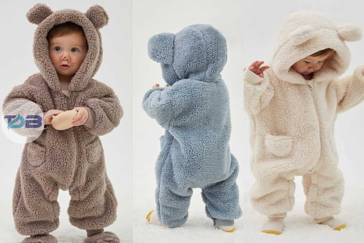 rs 149 bear design long-sleeve baby jumpsuit thespark shop